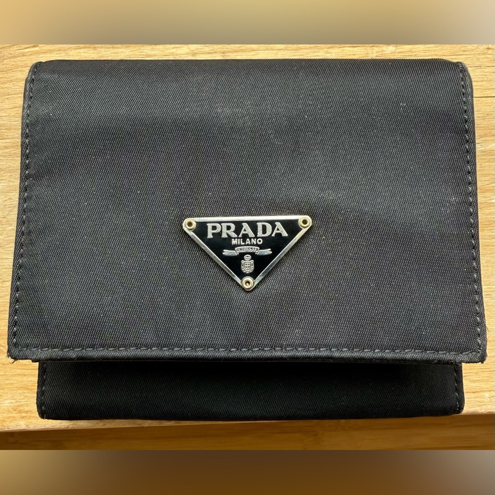 Prada Nylon & Leather Wallet